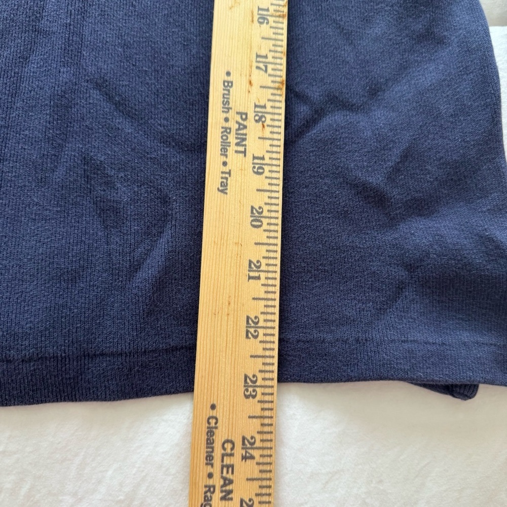 Polo Ralph Lauren Sweater Mens Large Blue Pullover Quarter Zip Yellow Pony - Picture 9 of 11